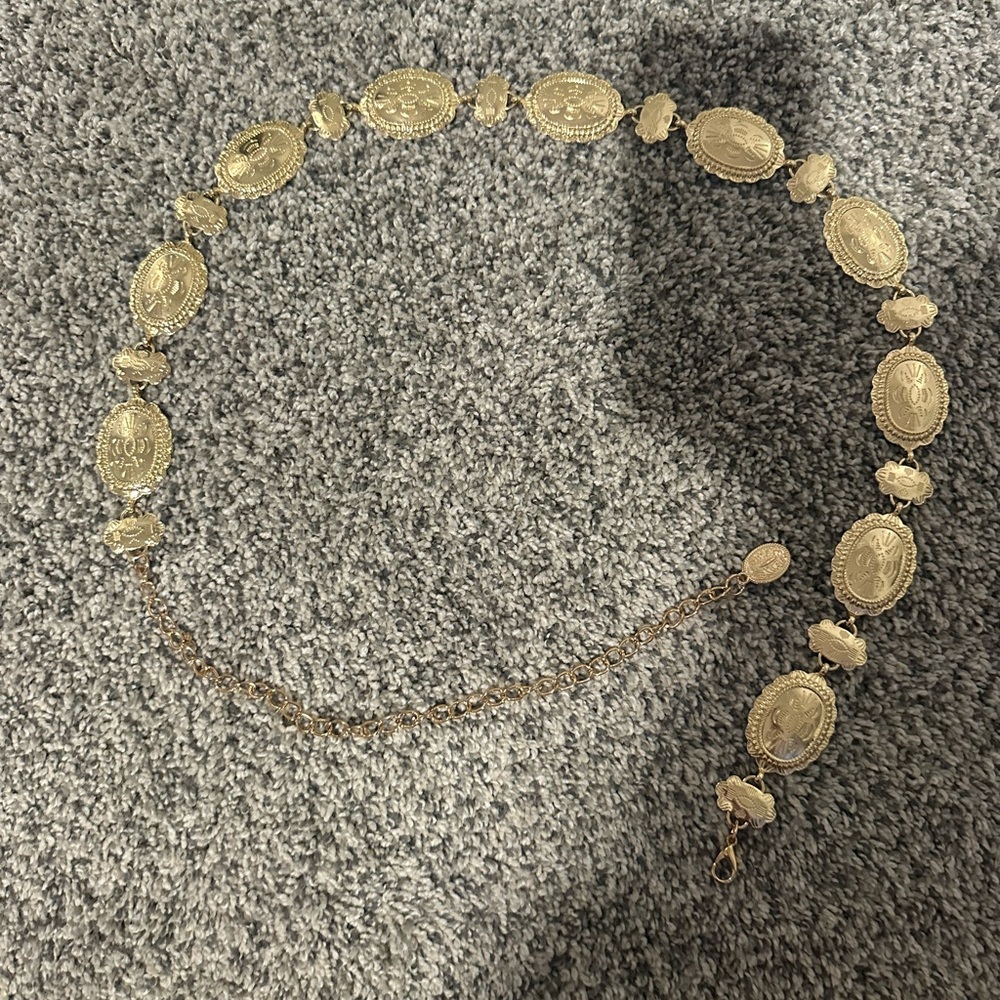 gold chain belt